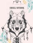 Cornell notebook: Black Dog Cover, Note Taking Notebook, For Students, Writers, school supplies list, Notebook 8.5