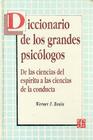 Diccionario de Los Grandes Psicologos By W. Bonin Cover Image