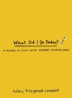 What Did I Do Today?: A Record of Stuff You've Already Accomplished By Hilary Fitzgerald Campbell Cover Image