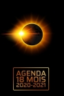 Agenda 18 Mois 2020-2021: éclipse du monde - Fantastique vue de l'espace - Parfait pour les affaires - Janvier 2020 - juin 2021 - Planificateur Cover Image