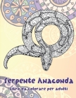 Serpente Anaconda - Libro da colorare per adulti Cover Image