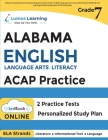 Alabama Comprehensive Assessment Program Test Prep: Grade 7 English Language Arts Literacy (ELA) Practice Workbook and Full-length Online Assessments By Lumos Learning Cover Image