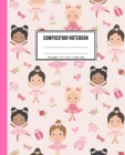 Composition Notebook: Pink Ballerina Notebook For Girls By Girly Print Notebooks Cover Image