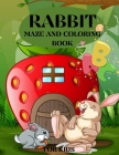 Rabbit Maze and Coloring Book for Kids: Rabbit Maze and Coloring book for kids, A Fun Activity Book For Kids, Toddlers, Childrens and Bunny Lovers! By Polly Polson Cover Image