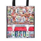 Michael Storrings A Day at the Bookstore Reusable Shopping Bag By Galison, Michael Storrings (By (artist)) Cover Image