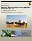 Vertebrate Inventory of Whitman Mission National Historic Site 2002-2003: Upper Columbia Basin Network Cover Image