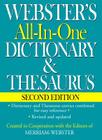 Webster's All-In-One Dictionary & Thesaurus, Second Edition By Merriam-Webster (Editor) Cover Image