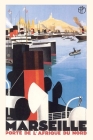 Vintage Journal Marseille Travel Poster By Found Image Press (Producer) Cover Image