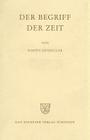 Der Begriff der Zeit By Hartmut Tietjen (Editor), Martin Heidegger (Based on a Book by) Cover Image