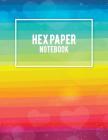 Hex Paper Notebook: Colorful Gay LGBT, 1/4 inch Hexagons Graph Paper Notebooks Large Print 8.5