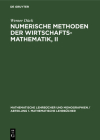 Numerische Methoden Der Wirtschaftsmathematik, II By Werner Dück Cover Image