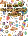 80 Extra Large Print Word Searsh Puzzles Book with Coloring 1: LARGE PRINT SIZE 8,5x11, PAGES80 By Puzzles Style Cover Image