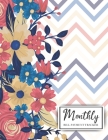 Monthly Bill Tracker Organizer Notebook: Floral Design Cover, Monthly Bill Payment Checklist and Due Date Organizer Plan for Your Expenses, Simple Hou Cover Image