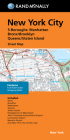 Rand McNally Folded Map: New York City 5 Boroughs Street Map Cover Image