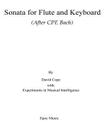 Sonata for Flute and Keyboard: (After CPE Bach) By Experiments in Musical Intelligence, David Cope Cover Image