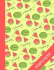 Watermelon: Graph Paper Composition Notebook, 120 Page Grid Paper, Quad Ruled 5 squares per inch, Math and Science Workbook for St By Pietropavlovna Patterns Cover Image
