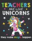 Teacher Life: Teacher Dabbing Unicorn Cute Kawaii School Professor Composition Notebook College Students Wide Ruled Line Paper 8.5x1 By Teachlife, Robustcreative Cover Image