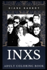 INXS Adult Coloring Book: Iconic Funk Dance and Rock Stars Inspired Coloring Book for Adults Cover Image