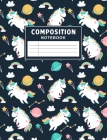 Composition Notebook: Plain Wide Ruled Notebook for Girls who Love Unicorn By Karen Rudd Cover Image