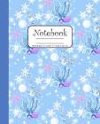 Notebook Wide Ruled 7.5 x 9.25 in / 19.05 x 23.5 cm: Composition Book, Blue and Purple Under The Sea Cover with Seashells, C756 Cover Image