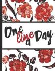 Best Mom Ever: One Line a Day Red Flowers Pretty Blossom Composition Notebook College Students Wide Ruled Line Paper 8.5x11 Inspirati By Flowerpower, Robustcreative Cover Image