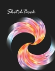 Sketch Book: Notebook for Drawing, Writing, Painting, Sketching or Doodling, 110 Pages, 8.5x11( Brushstroke Paint Wave Cover ) By Caitlin Settecase Cover Image