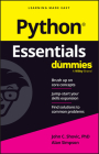 Python Essentials for Dummies By John C Shovic, Alan Simpson Cover Image