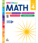Spectrum Math Workbook, Grade 4 Cover Image