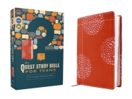 Niv, Quest Study Bible for Teens, Leathersoft, Coral, Comfort Print: The Question and Answer Bible By Christianity Today Intl (Editor), Zondervan Cover Image