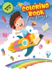 Coloring Book for Boys: Ages 3-5 fun gift for kids Hardback By Benjamin C. Gumpington Cover Image