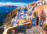 Santorini 1000 Piece Jigsaw Puzzle Cover Image