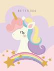 Notebook: Cute unicorn on yellow cover and Dot Graph Line Sketch pages, Extra large (8.5 x 11) inches, 110 pages, White paper, S Cover Image