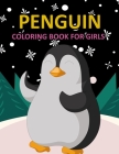 Penguin Coloring Book For Girls Cover Image