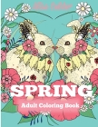 Spring Adult Coloring Book Cover Image