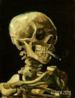 Teschio con Sigaretta Accesa Agenda Mensile 2020: Vincent van Gogh - Inizia Ora e Dura Fino Dicembre 2020 - Pittore Olandese - Pianificatore Settimana By Palode Bode Cover Image