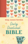The Daily Devotional Bible KJV [Tangerine Tea Time] By Compiled by Barbour Staff Cover Image