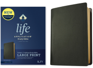 KJV Life Application Study Bible, Third Edition, Large Print (Genuine Leather, Black, Red Letter) Cover Image