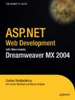 ASP.Net Web Development with Macromedia Dreamweaver MX 2004 (Expert's Voice) Cover Image