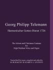 Georg Philipp Telemann Harmonischer Gottes-Dienst 1726: The Advent and Christmas Cantatas for High/Medium Voice and Organ Cover Image