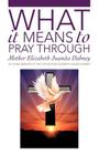 What It Means To Pray Through By Mother Elizabeth Juanita Dabney Cover Image