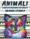 Libro da colorare per adulti - Grande stampa - Animali By Cristiana Brichese Cover Image