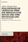 Philosophische Versuche über die menschliche Natur und ihre Entwickelung (Werkprofile #5) Cover Image