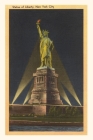 Vintage Journal Night, Statue of Liberty, New York City Cover Image