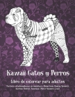Kawaii Gatos y Perros - Libro de colorear para adultos - Pastores estadounidenses en miniatura, Maine Coon, Boykin Spaniels, Kurilian Bobtail, America By Nazaret Arán Cover Image