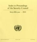 Index to Proceedings of the Security Council 2010 By United Nations (Other) Cover Image
