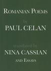 Romanian Poems By Paul Celan, Nina Cassian (Translator) Cover Image