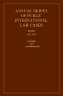 International Law Reports By Arnold D. McNair (Editor), H. Lauterpacht (Editor) Cover Image