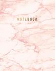 Notebook: Cute pink marble ★ Personal notes ★ Daily diary ★ Office supplies 8.5 x 11 - big notebook 150 pages By Paper Juice Cover Image