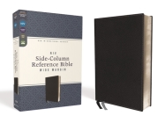 Niv, Side-Column Reference Bible, Wide Margin, Leathersoft, Black, Comfort Print By Zondervan Cover Image