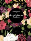 Hexagonal Graph Paper Notebook: Fresh Flowers, 1/4 inch Hexagons Graph Paper Notebooks Large Print 8.5